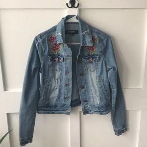 Jean flowered jacket